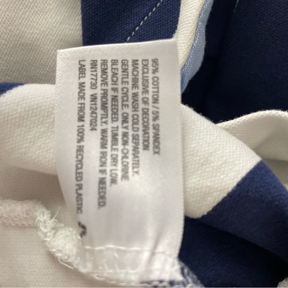 Vineyard Vines Navy and White Striped Sleeveless Cotton Dress, Size S - Picture 7 of 9
